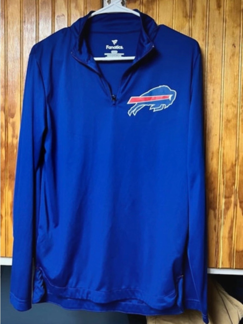 Fanatics Buffalo Bills Blue Quarter-Zip Pullover